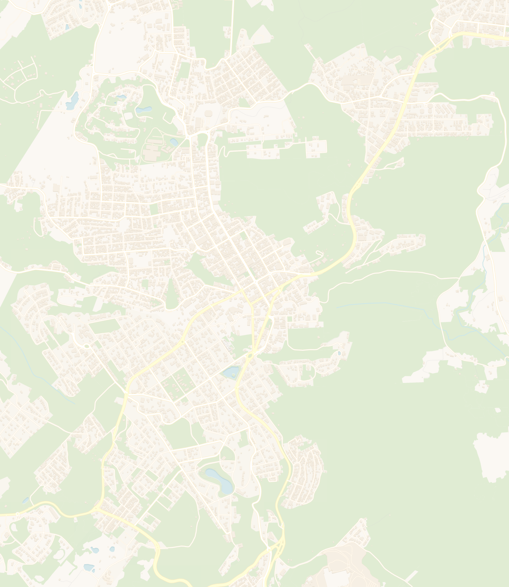 Mapa de Gramado destacando a localização das quatro unidades Viena Hotéis
